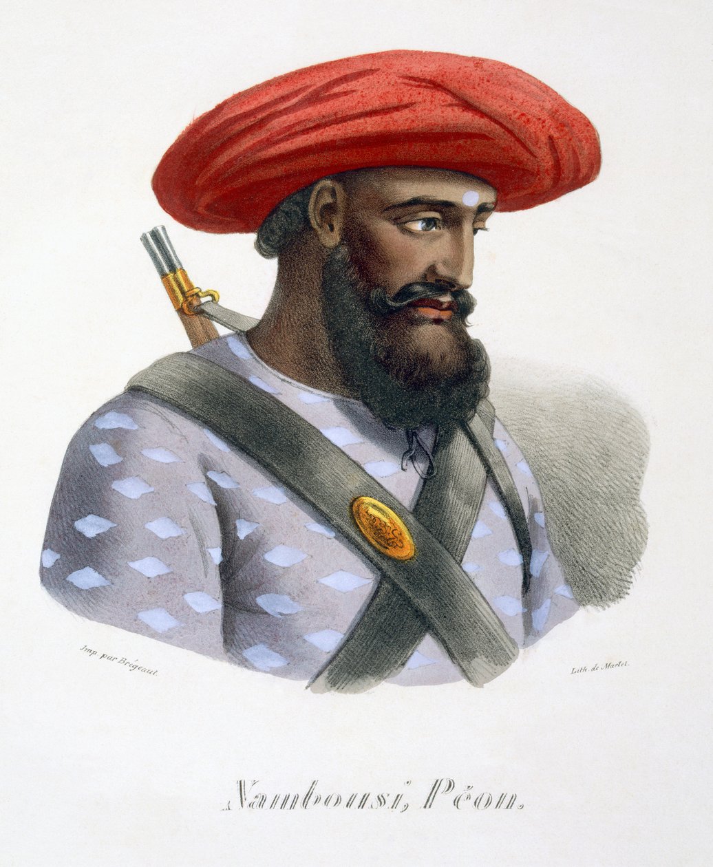 Nambousi, fotsoldat, 1827-35 av M.E. Burnouf
