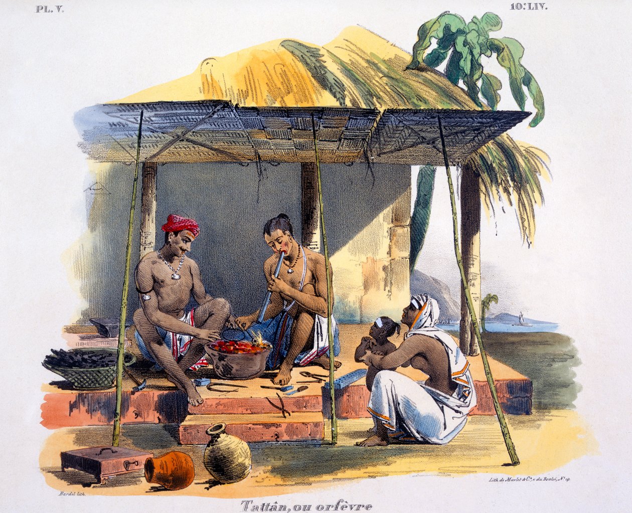Smith eller metallarbetare, 1827-35 av M.E. Burnouf