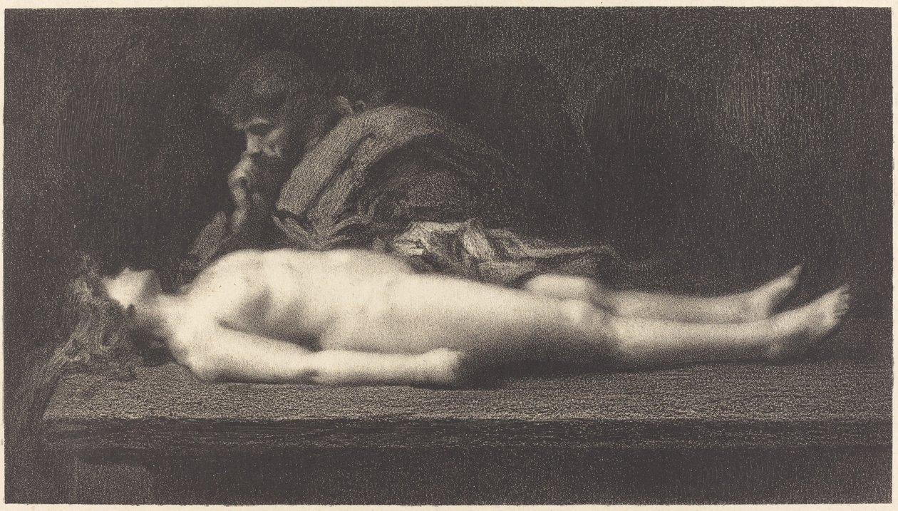 Leviten av Efraim och hans döda hustru av M.G. Fuchs after Jean Jacques Henner