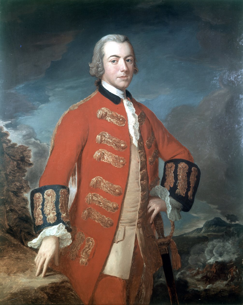 Kapten Henry Clinton (1730-1795) Första regementet av fotvakter, ca 1758 av M.L Saunders