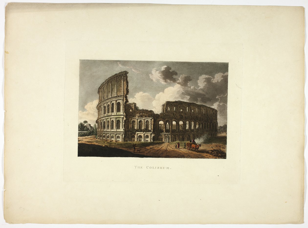 Colosseum, plåt femton från Roms ruiner av M. Dubourg