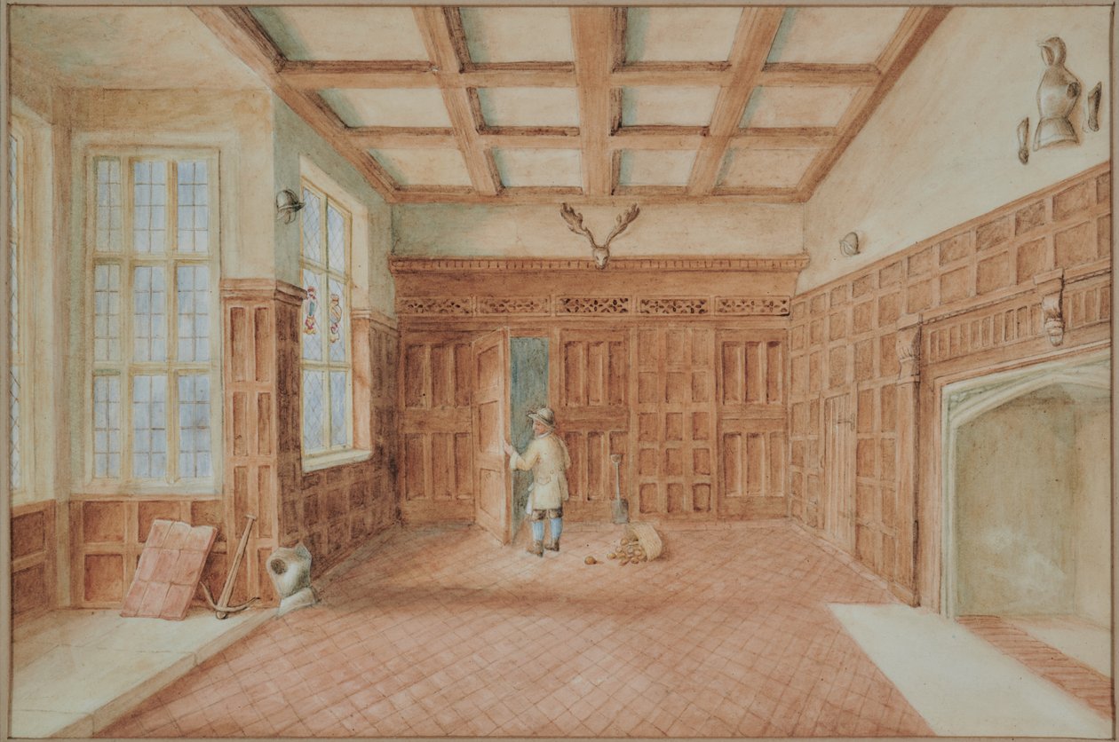 Chillington House Maidstone, utsikt över Great Hall av M. J. Tomalin