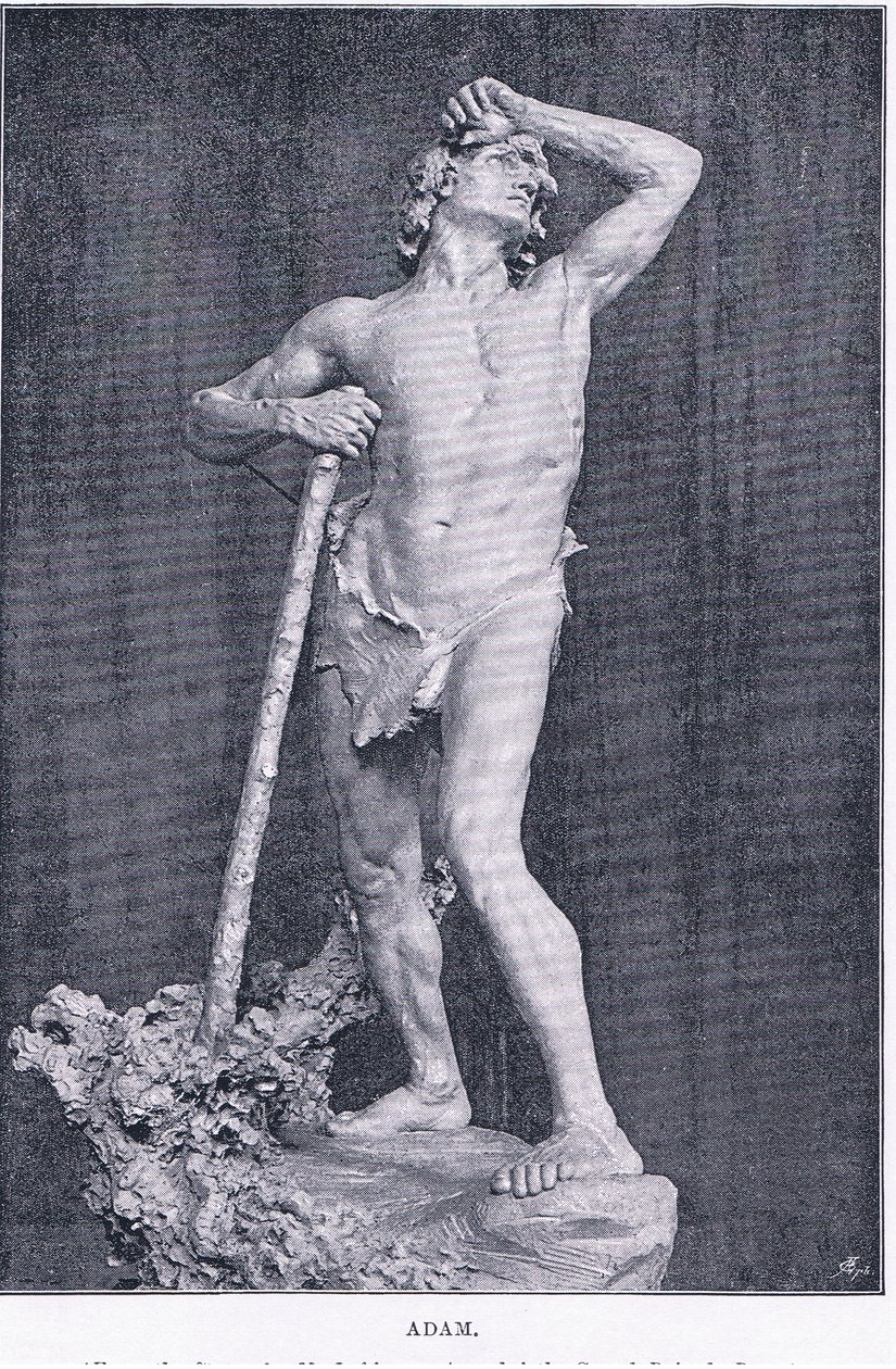 Adam, från The Magazine of Art 1893, Cassell and Company av M. Lavergne