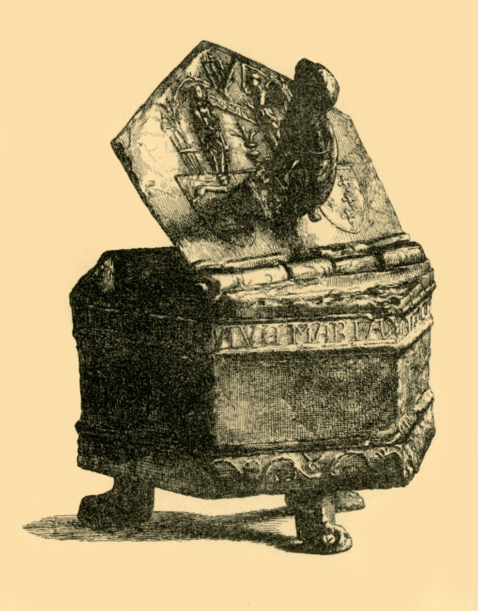 Tennbehållare, c1300, 1881. av M Sullivan