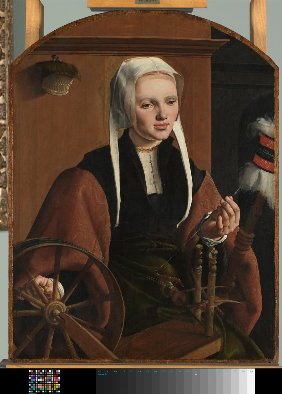 Porträtt av en kvinna, möjligen Anne Codde Porträtt av en kvinna av Maarten van Heemskerck