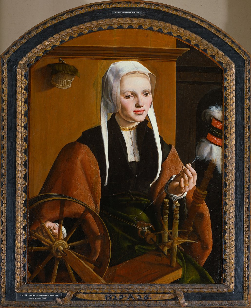 Porträtt av en ung dam, 1529 av Maarten van Heemskerck