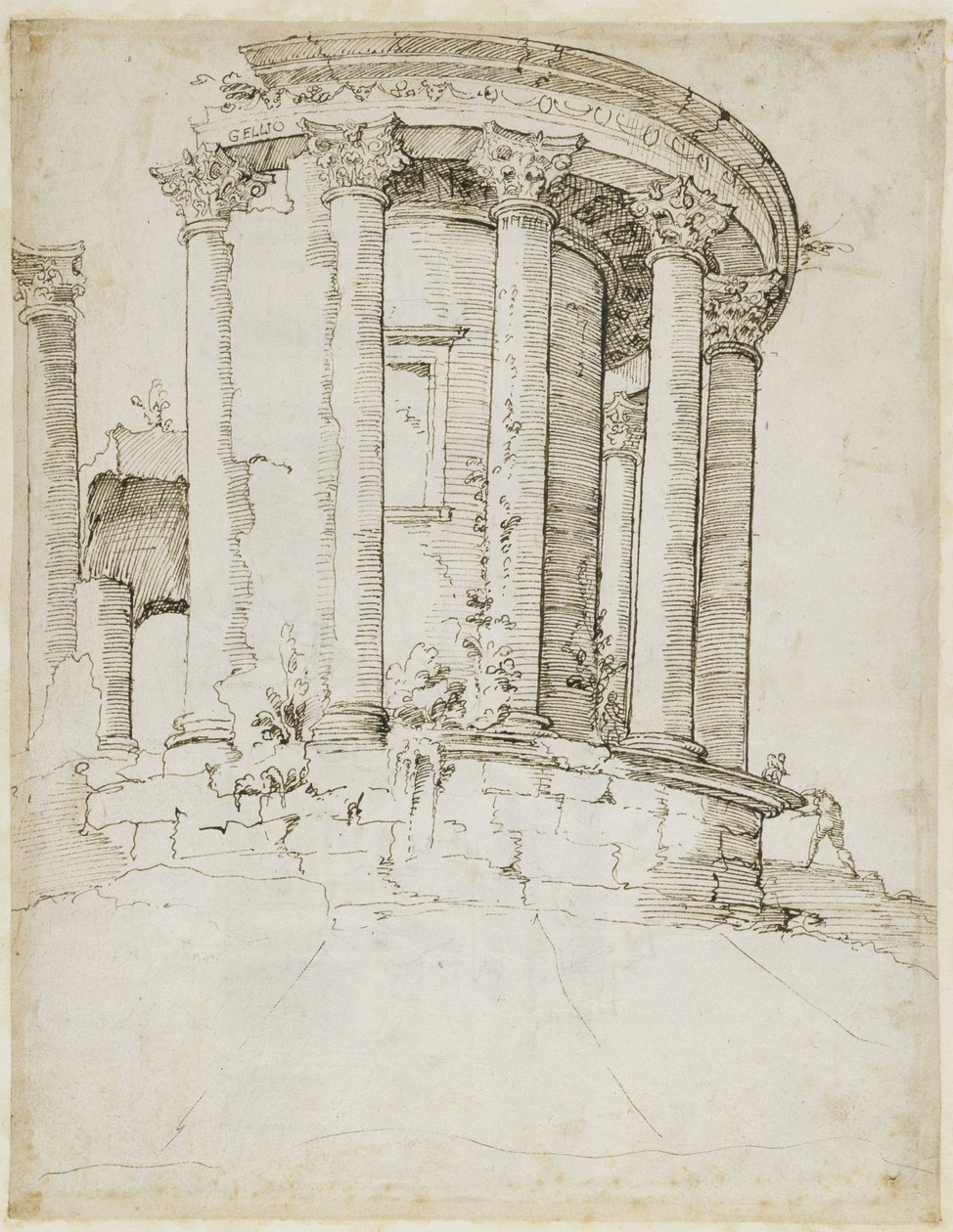 Runt tempel i Tivoli av Maarten van Heemskerck