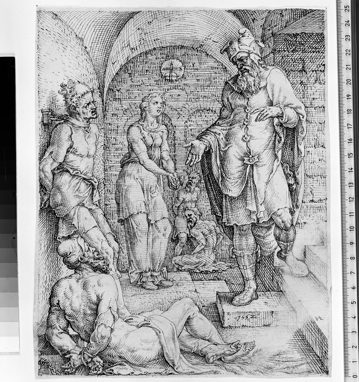 Frigivningen av fångarna av Maarten van Heemskerck