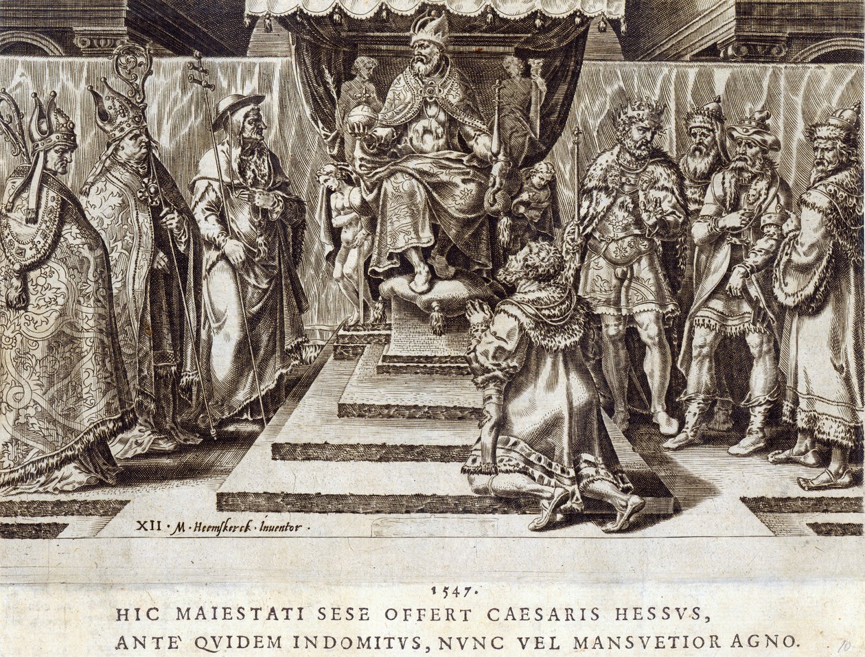 The Submission of Philip, Landgrave of Hesen 1547, plåt 12 från 