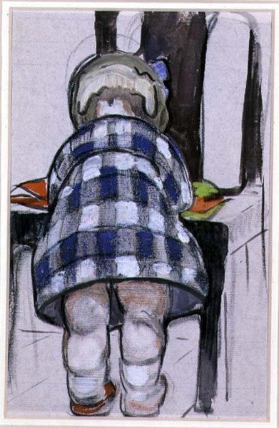 Margery (akvarell på duk) av Mabel Royds