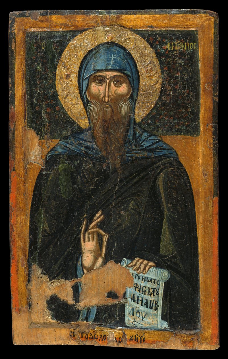 St Anthony av Macedonian workshop