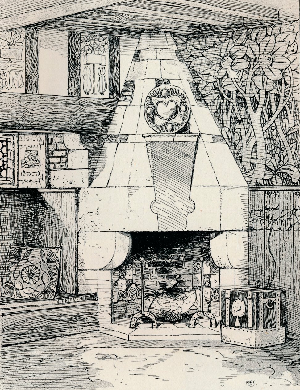En hörnspis, c1895, 1896 av Mackay Hugh Baillie Scott