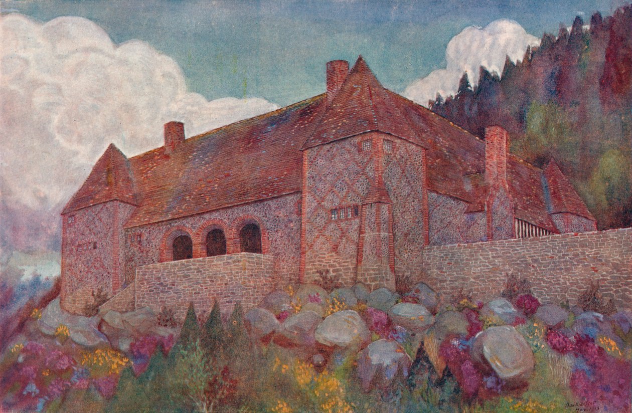 Ett hus i Polen: Utsikt från sydost, 1900-talet av Mackay Hugh Baillie Scott