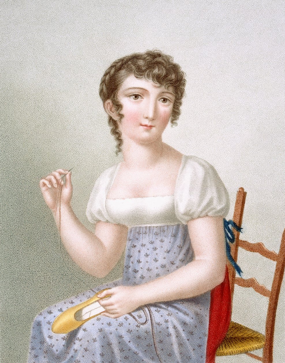 Broderaren, graverad av Duthe, c.1816 av Madame G. Busset Dubruste