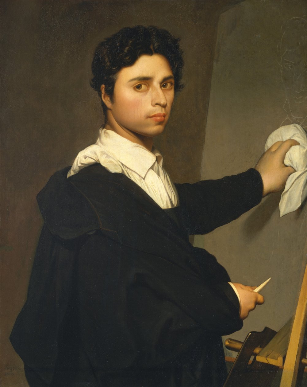 Ingres 1780-1867 som ung man, ca. 1850-60. av Madame Gustave Hequet