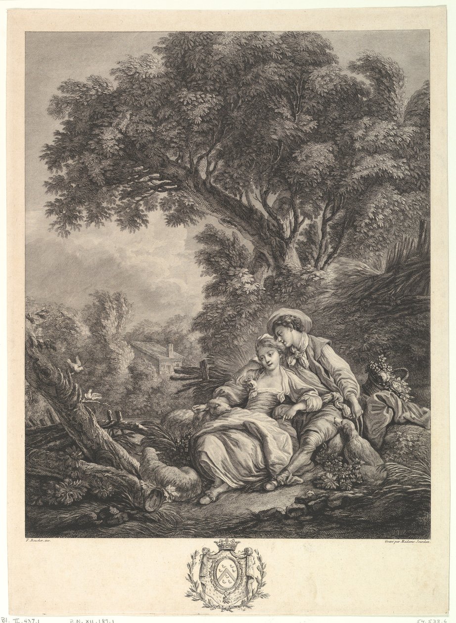 Pensant-ils à ce Mouton Are They Thinking of the Sheep, sent 1700-tal. av Madame Jourdan