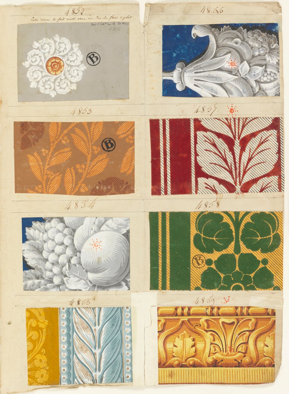 Exempelbok (Frankrike), 1822–30 av Made by Jacquemart and Bénard