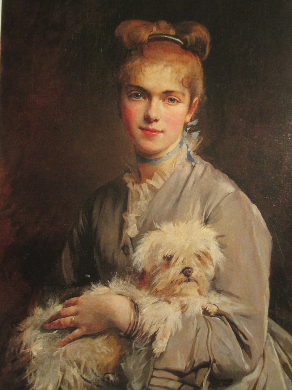 Porträtt av Colette Dumas (1860-1907) av Madeleine Lemaire