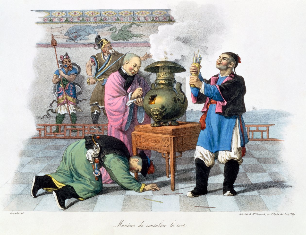 "A Way of Taling the Future", Kina, 1824-1827 av Mademoiselle Formentin