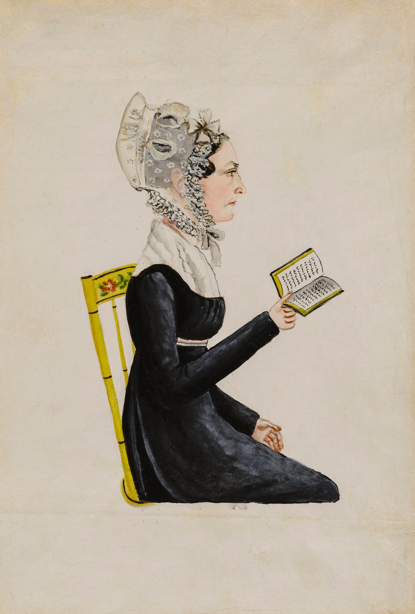 Porträtt av Elizabeth Sweitzer Musser av Maentel, Jacob