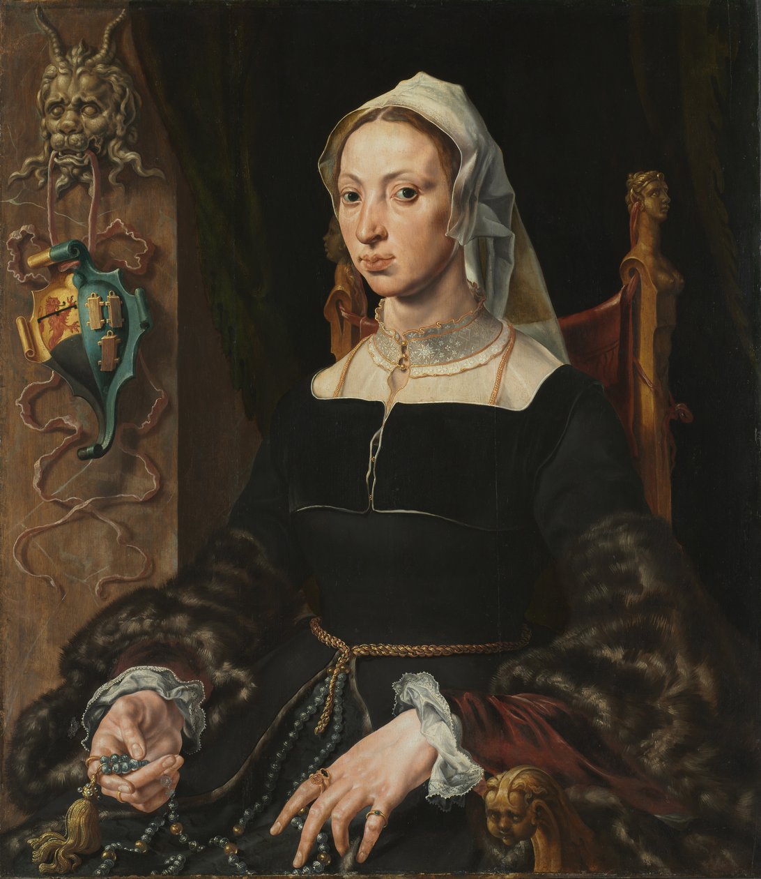 Porträtt av Machtelt Suijs, ca. 1540-1545. av Maerten van Heemskerck