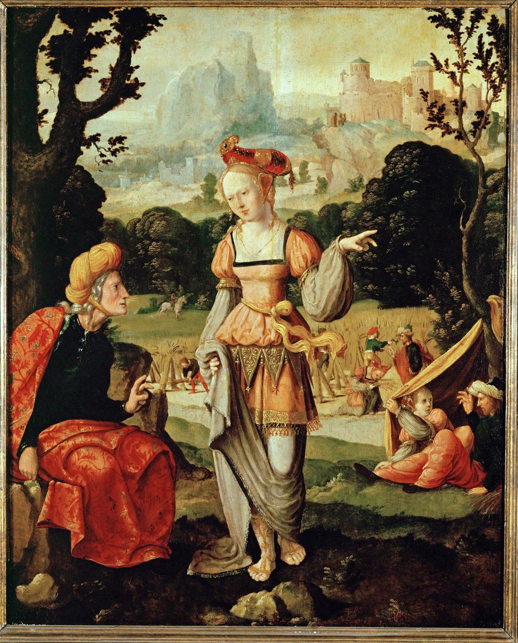 Ruth och Naomi (oljemålning) av Maerten van Heemskerck