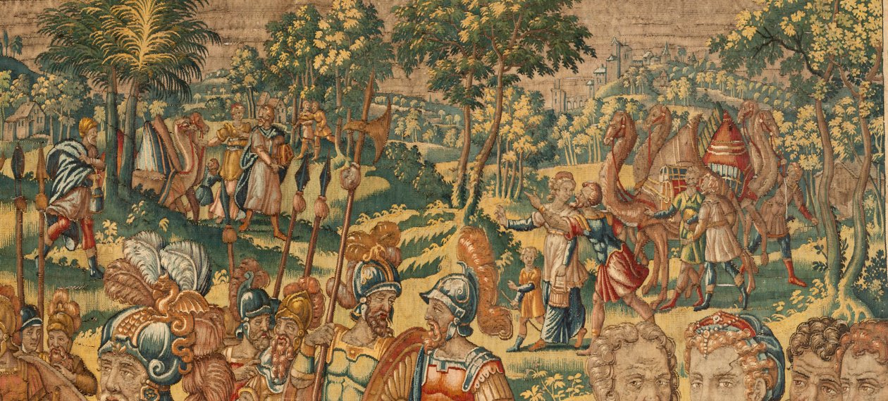 Berättelsen om Gideon, hebréernas domare och krigare, sent 1500-tal (gobeläng) av Maerten van Heemskerck
