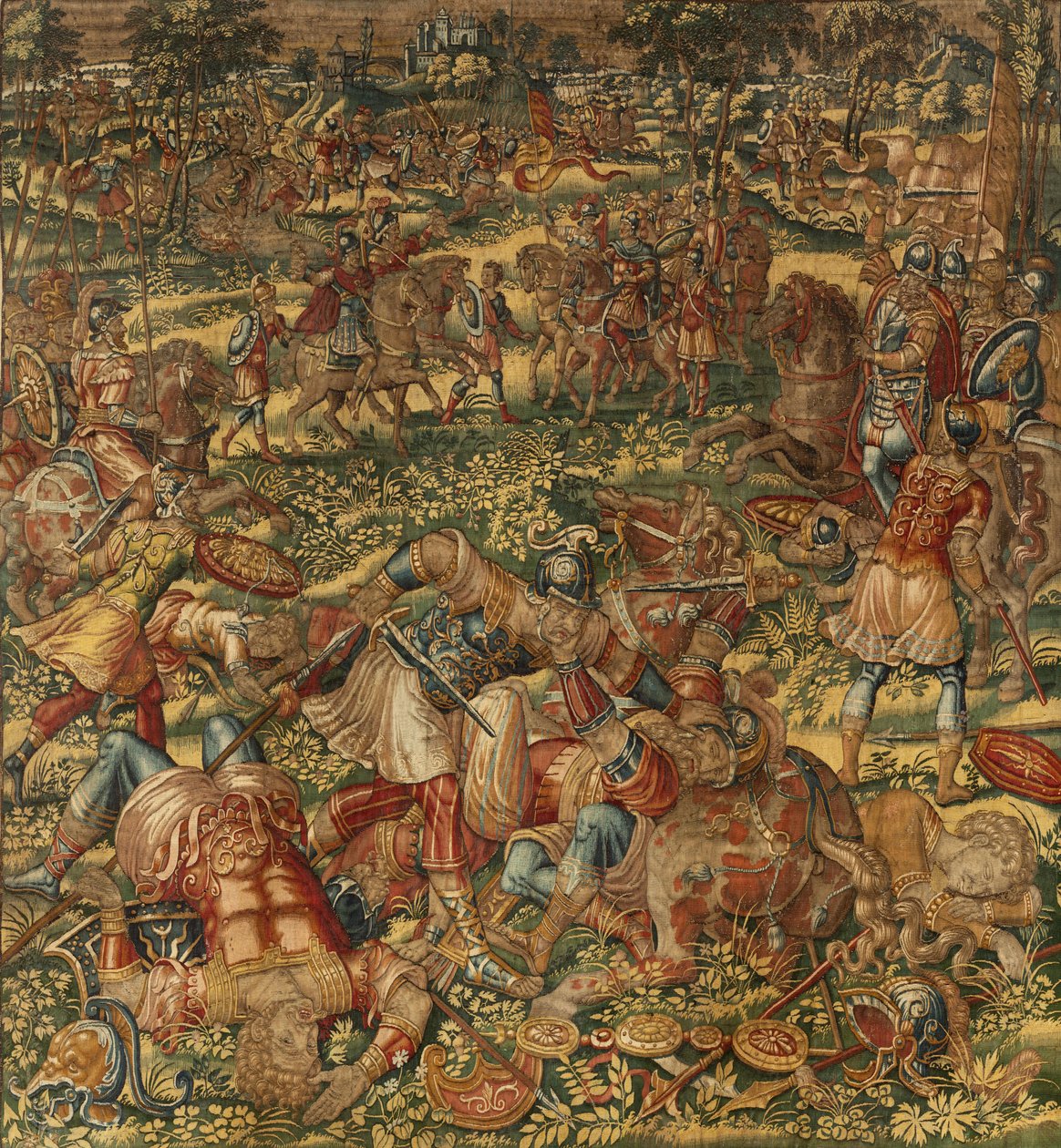 Berättelsen om Gideon, sent 1500-tal (silke och ull) av Maerten van Heemskerck