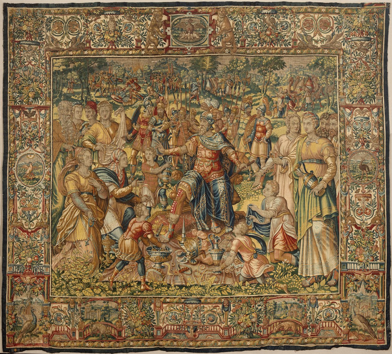 Berättelsen om Gideon, sent 1500-tal (silke och ull) av Maerten van Heemskerck
