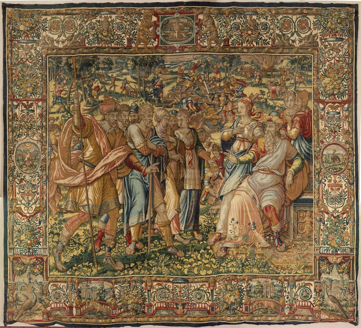 Berättelsen om Gideon, sent 1500-tal (silke och ull) av Maerten van Heemskerck