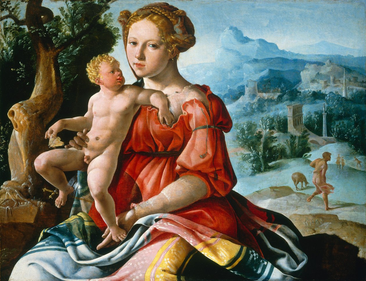 Resten på flykten till Egypten av Maerten van Heemskerck