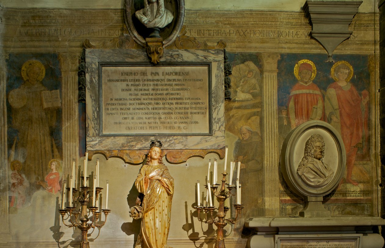 Sankt Bernard - Födelsekyrkan med heliga Ansano, Ivo och Gerard av Maestro di Signa