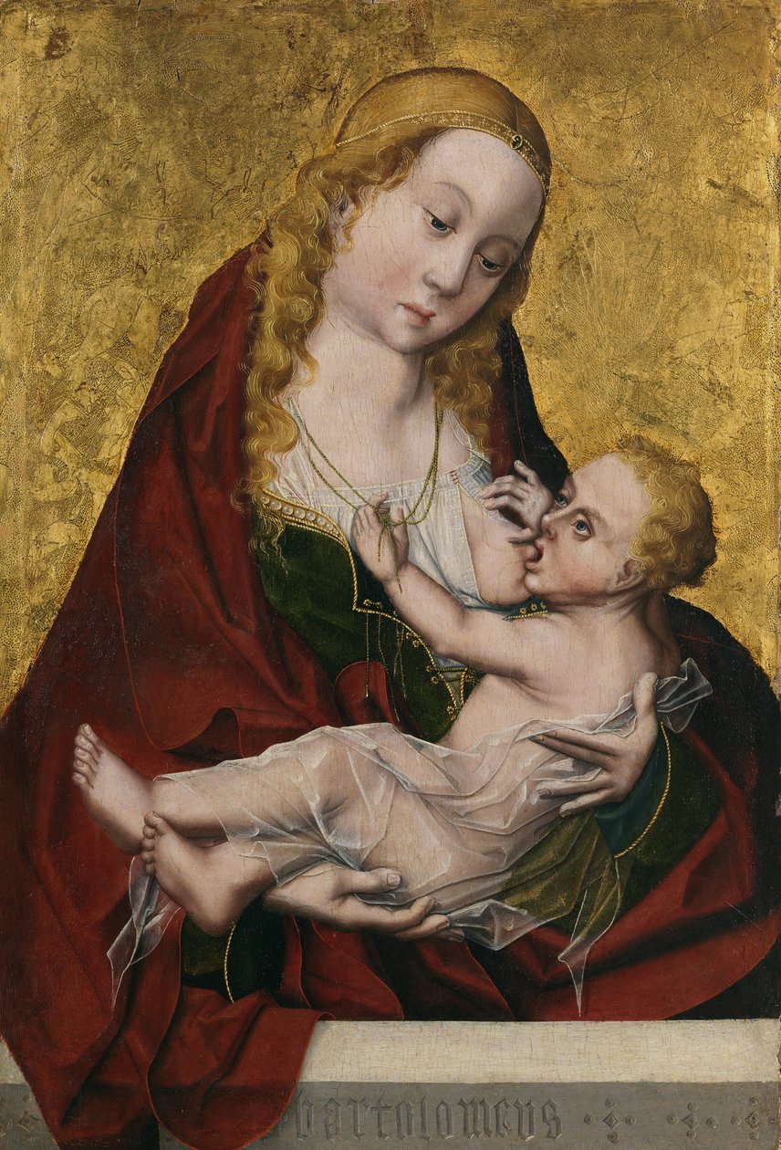 Jungfrun diar barnet, ca. 1490 av Maestro Bartolomé