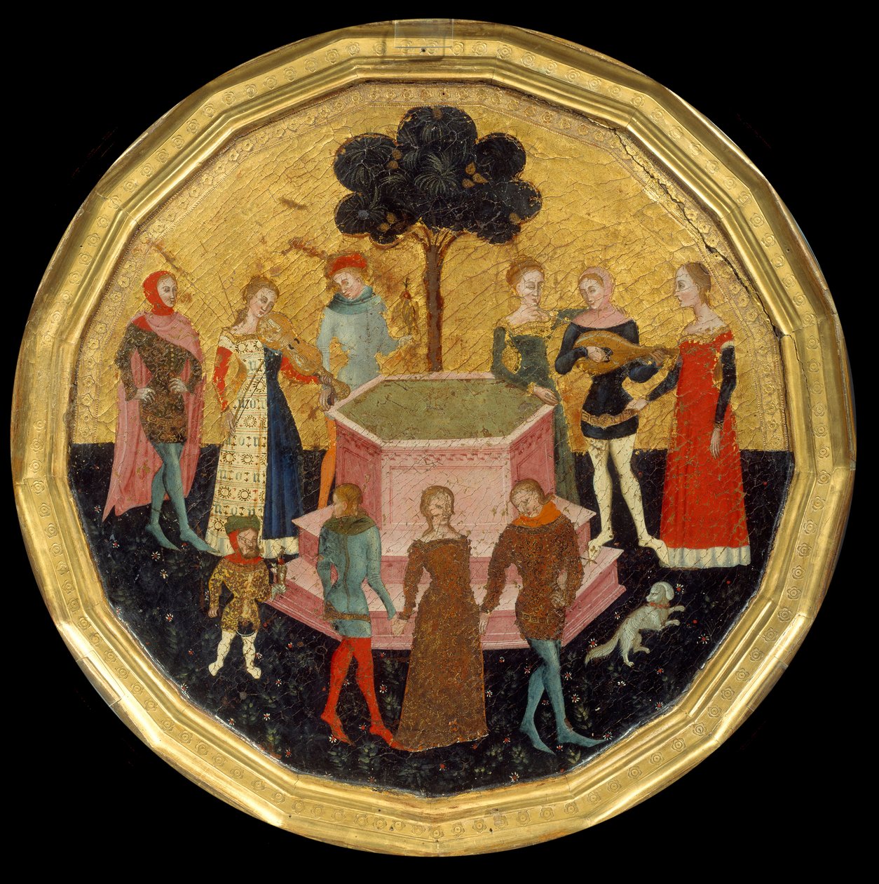 Kärlekens trädgård, c.1370 av Maestro di Deschi Da Parto