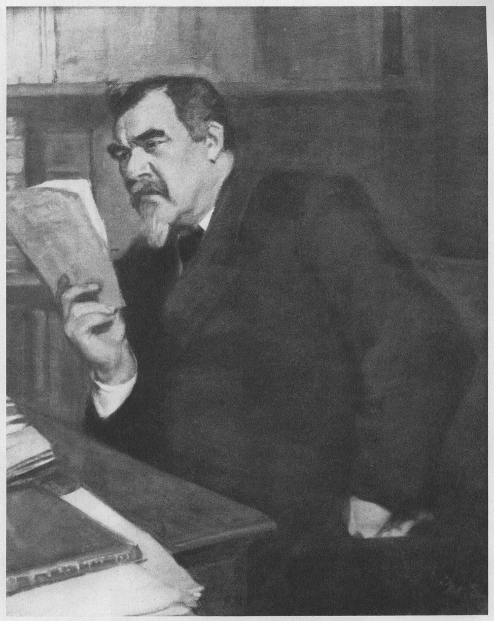  Bildnis des Staatsrats Th. Rein. Beschreibung lt. Quellen av Magnus Enckell