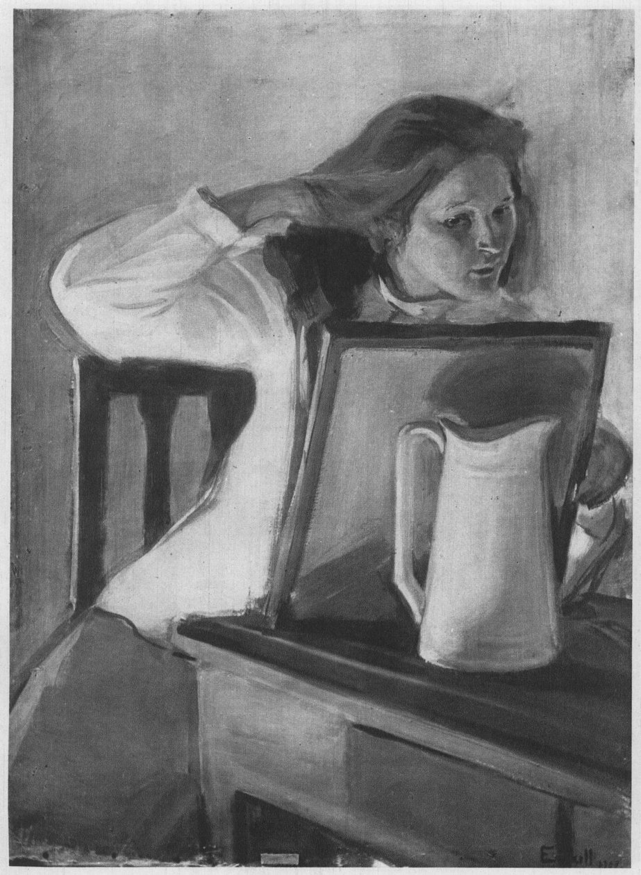  Vor dem Spiegel. Beschreibung lt. Quellen av Magnus Enckell