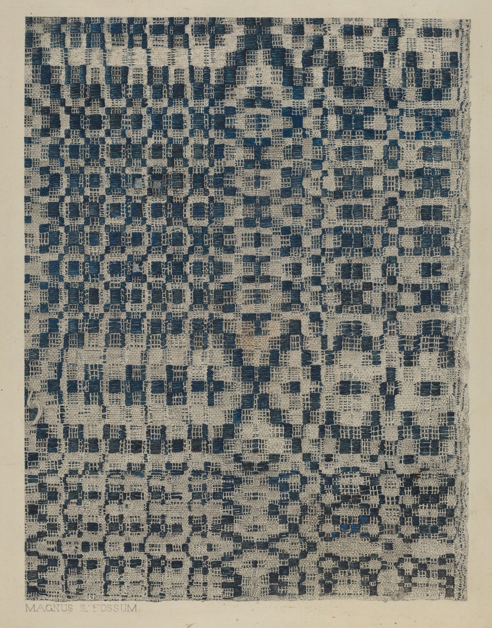 Täcke, c. 1938. av Magnus S. Fossum