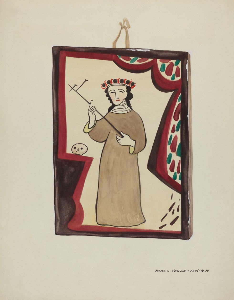 Altartavla-Santa Rita, ca. 1937. av Majel G. Claflin