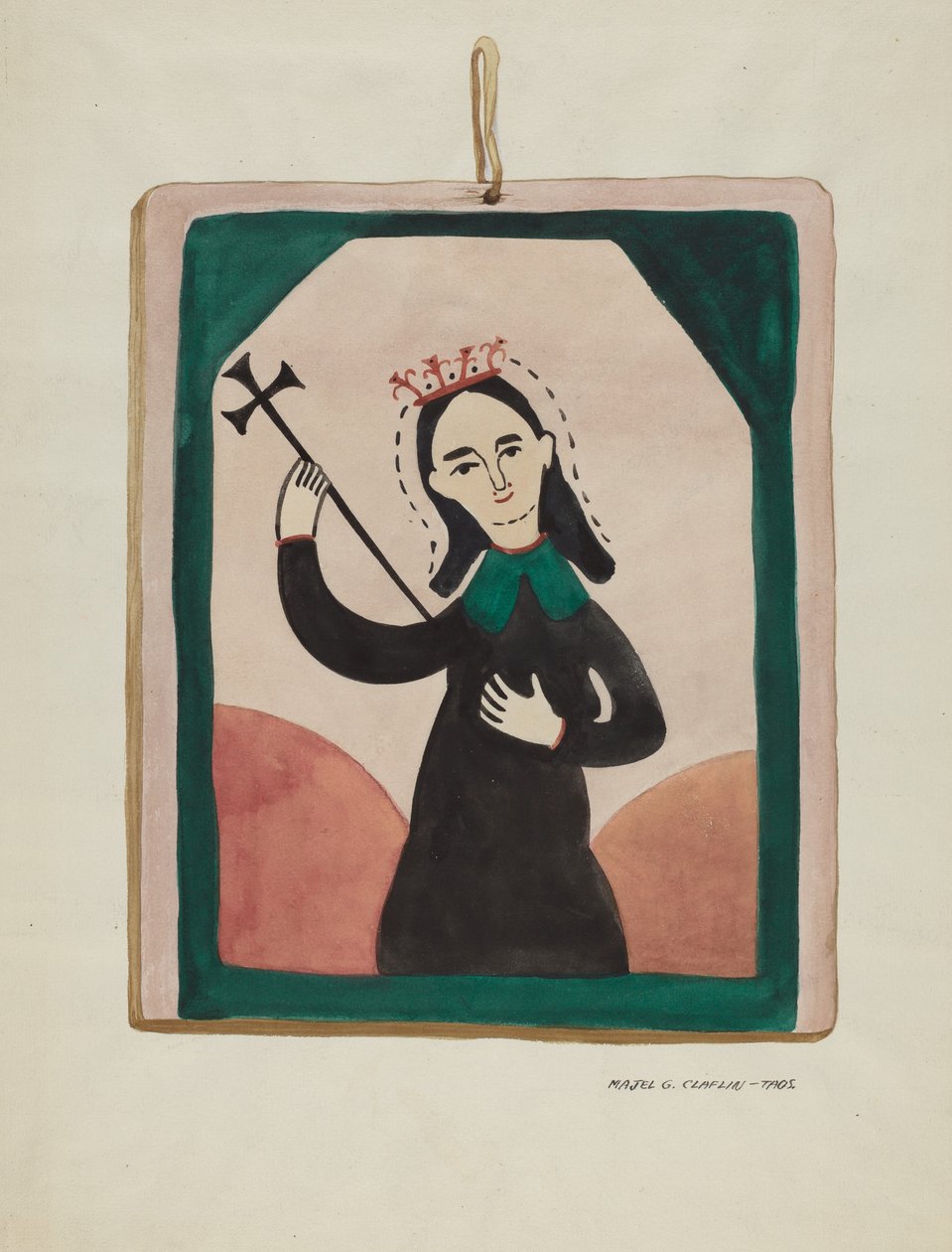 Jungfrualtartavla, ca. 1937. av Majel G. Claflin