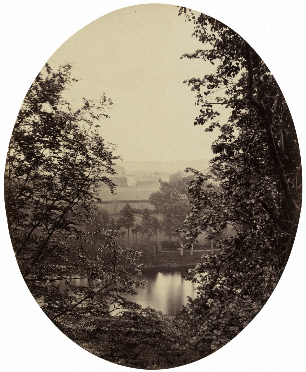 The Banks of the Severn, nära Winterdyne av Major Francis Gresley