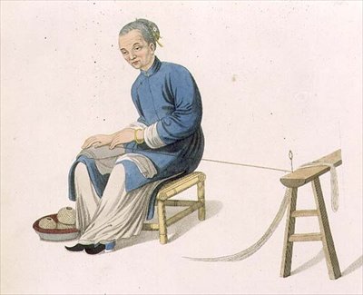 An Old Woman Twisting Cotton, tallrik 57 från 
