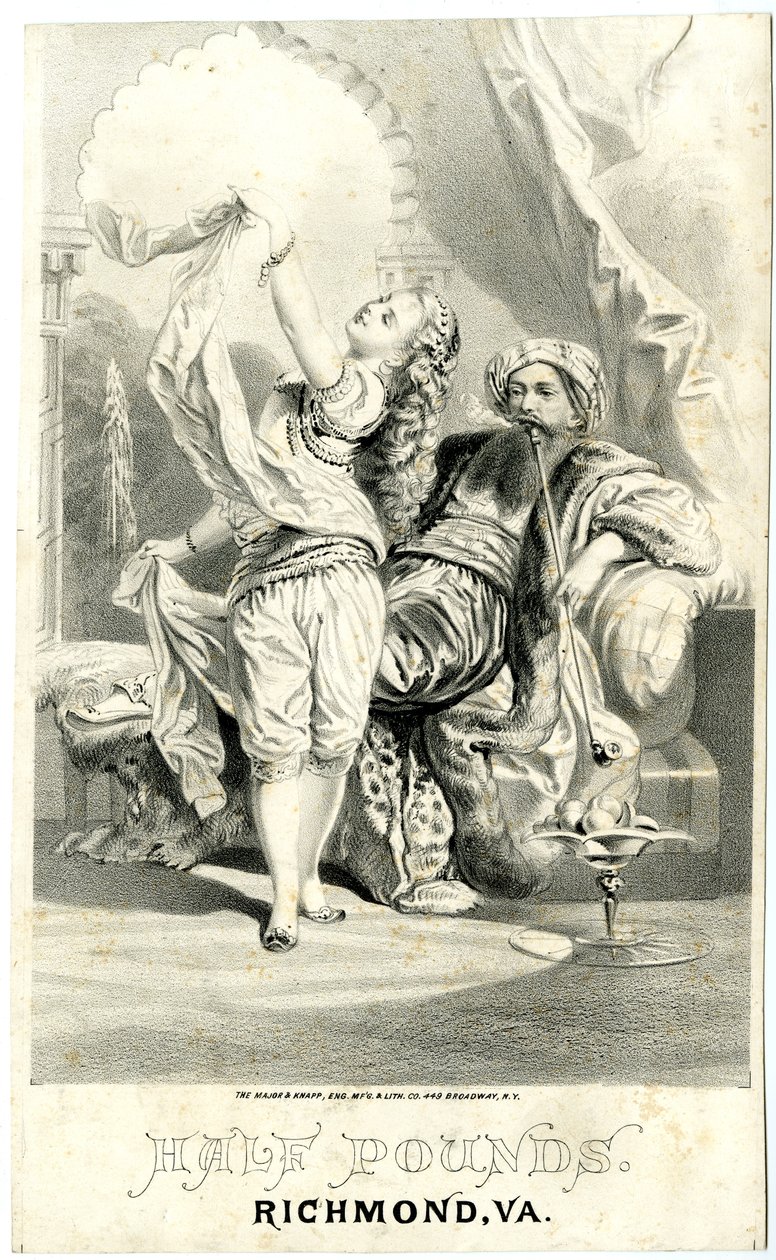 Half Pounds, Richmond, VA [tobaksreklam] av Major and Knapp Sarony