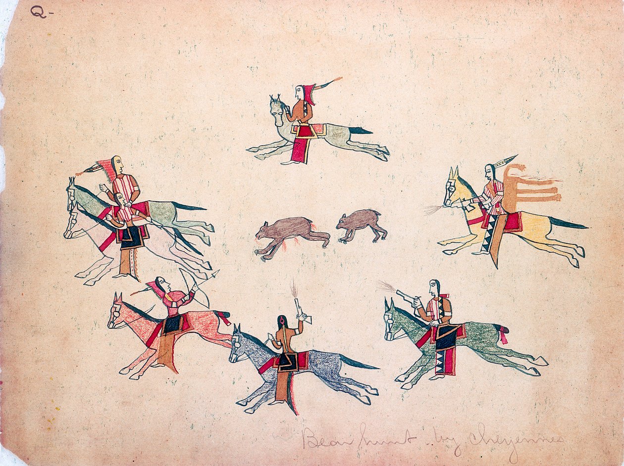 Björnjakten, 1875 av Making Medicine
