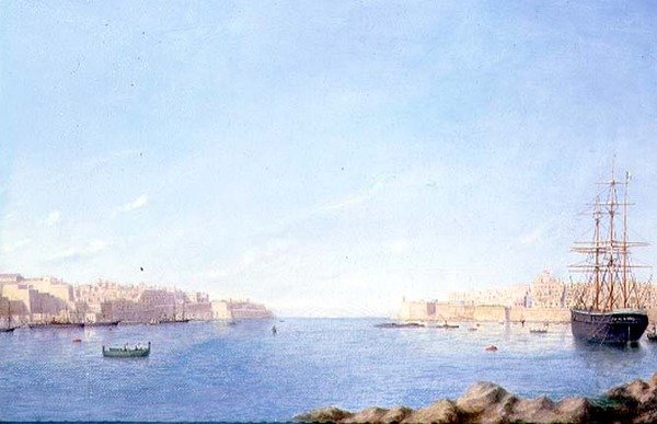 Valletta hamn av Maltese School