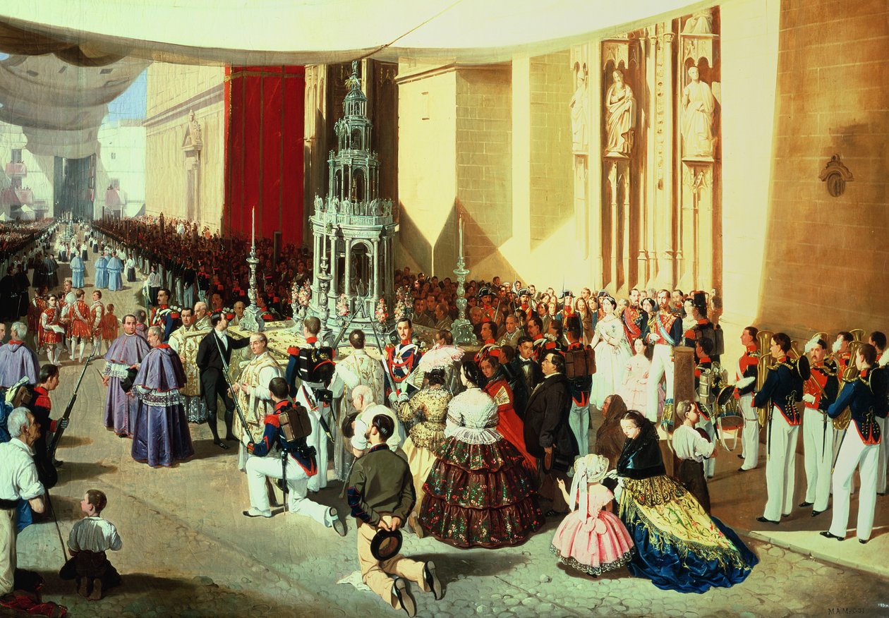 O le solo a le Corpus Christi i Seville swed av Manuel Cabral y Aguado Bejarano