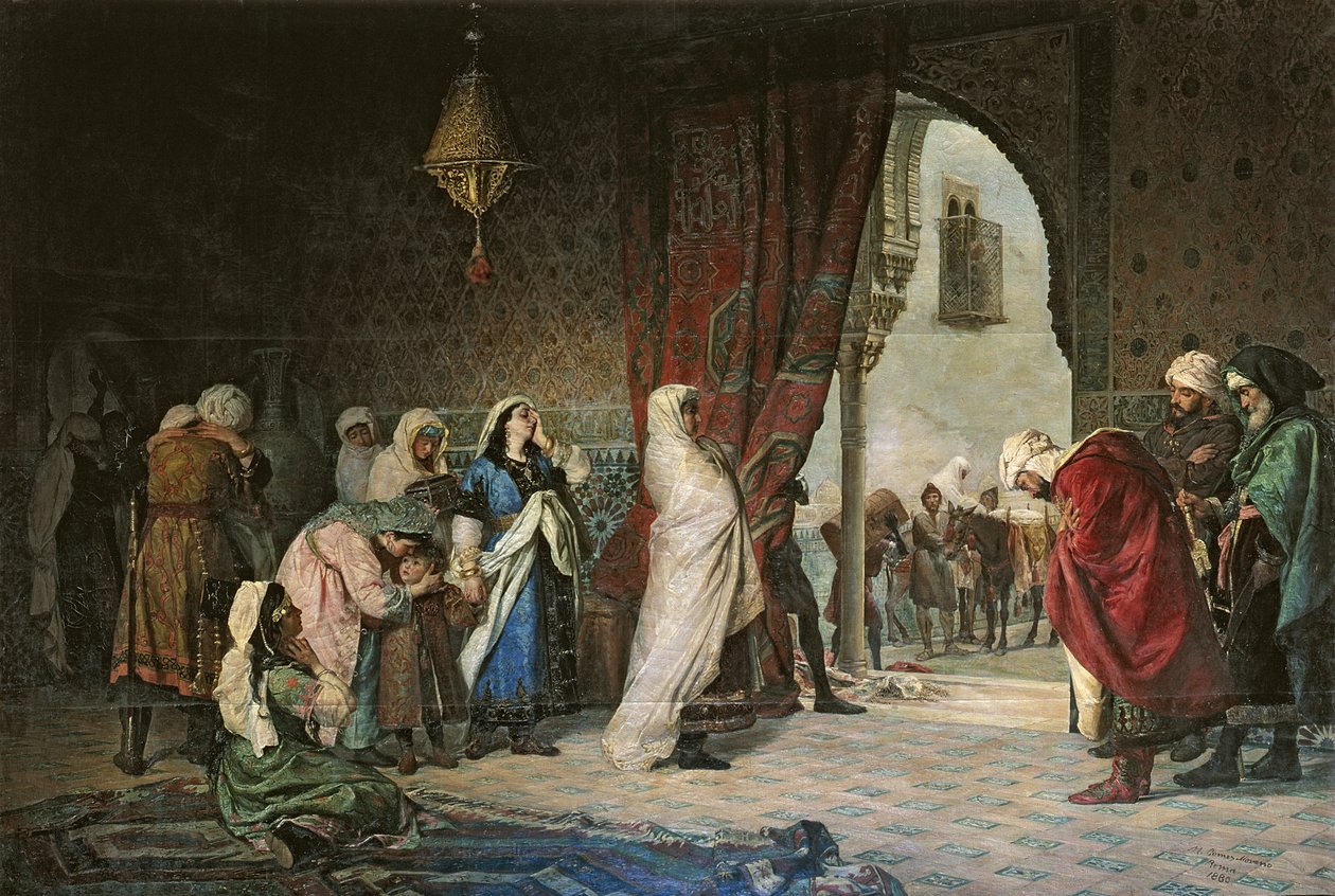 Salida del Boabdil, vid Alhambra av Manuel Gomez Moreno y Gonzalez