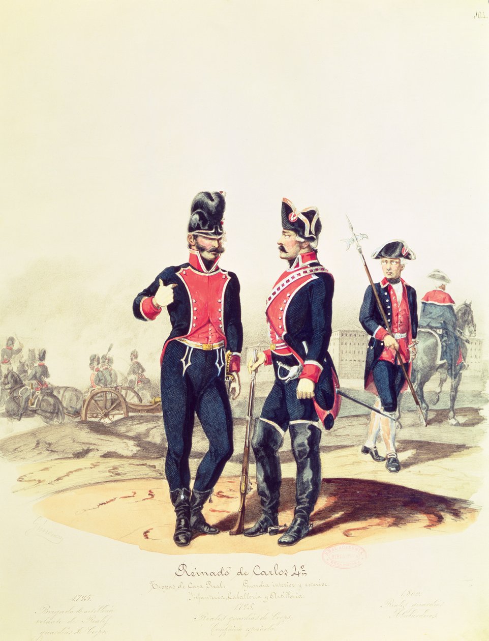 O le nofoaiga a Charles IV, 1795 (penitala ma le wc i luga o le pepa) swed av Manuel Jimenez Gonzalez