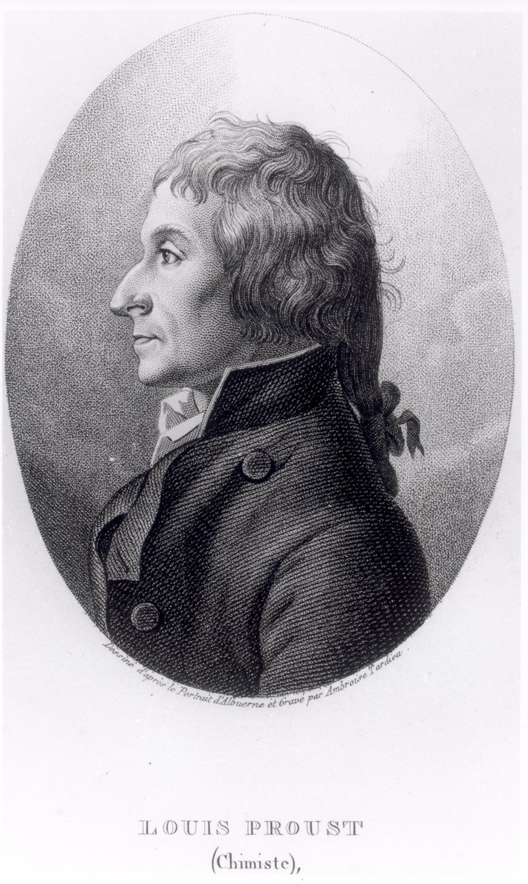 Joseph Louis Proust (1754-1826) graverad av Ambroise Tardieu (1788-1841) av Manuel Albuerne