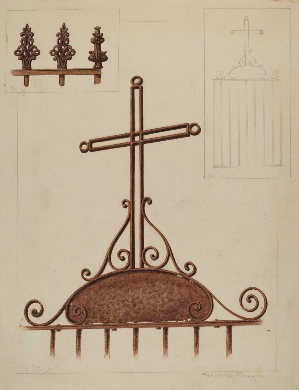 Cross, c. 1937. av Manuel G. Runyan