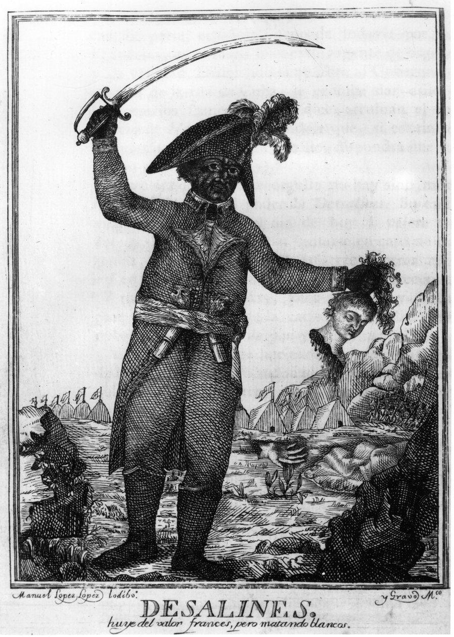 Jean Jacques Dessalines, ledare för den haitiska revolutionen, 1806. av Manuel Lopez